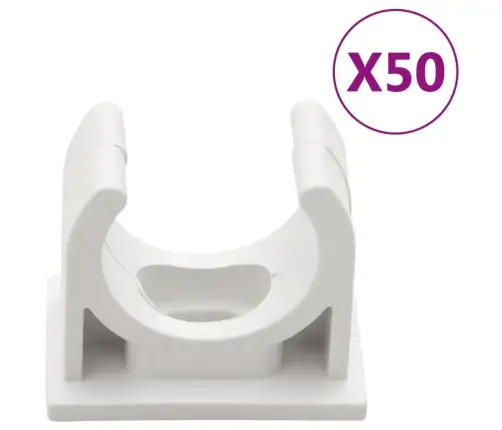 Kabeļu Kanāli Ar Klipšiem, Ø20 Mm, 30 M, Pvc Vidaxl