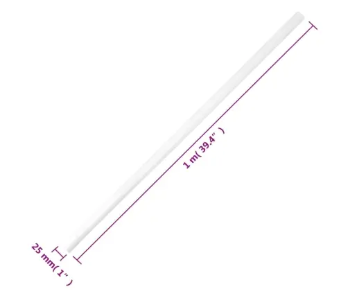 Kabeļu Kanāli Ar Klipšiem, Ø25 Mm, 10 M, Pvc Vidaxl