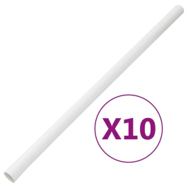 Kabeļu Kanāli Ar Klipšiem, Ø30 Mm, 10 M, Pvc Vidaxl