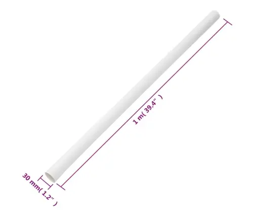 Kabeļu Kanāli Ar Klipšiem, Ø30 Mm, 10 M, Pvc Vidaxl