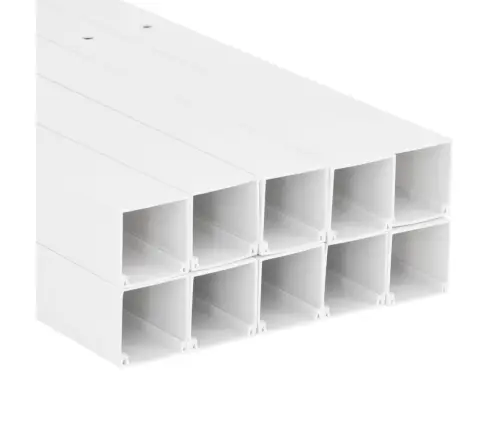 Kabeļu Kanāli, 60X40 Mm, 10 M, Pvc Vidaxl