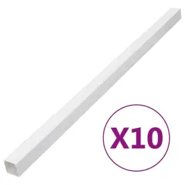 Kabeļu Kanāli, 100X40 Mm, 10 M, Pvc Vidaxl
