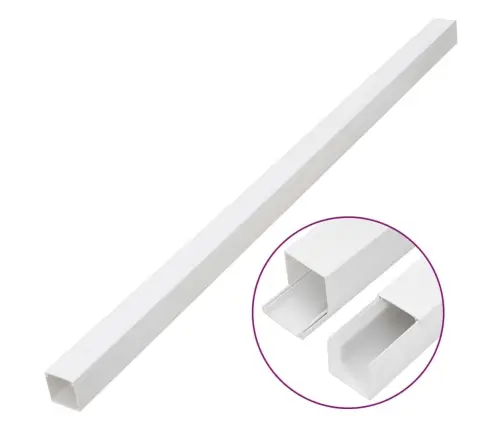 Kabeļu Kanāli, 100X60 Mm, 10 M, Pvc Vidaxl
