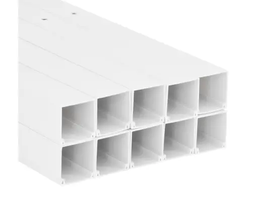 Kabeļu Kanāli, 100X60 Mm, 10 M, Pvc Vidaxl