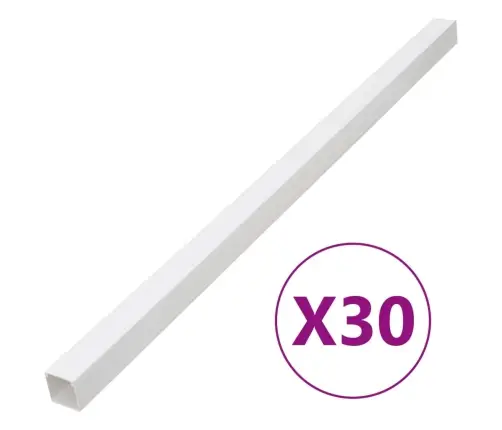 Kabeļu Kanāli, 33X33 Mm, 30 M, Pvc Vidaxl