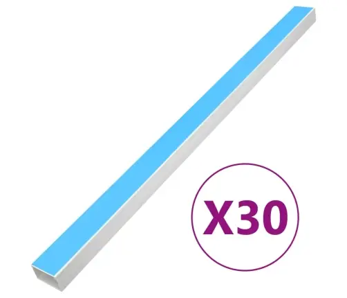 Kabeļu Kanāli, Pašlīmējoši, 60X60 Mm, 30 M, Pvc Vidaxl