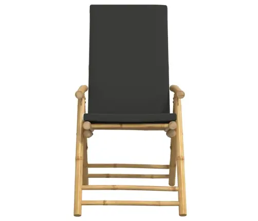 3-Daļīgs Bistro Mēbeļu Komplekts Ar Matračiem, Bambuss Vidaxl