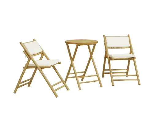 3-Osaline Kokkupandav Bistrookomplekt, Kreemjasvalged Padjad