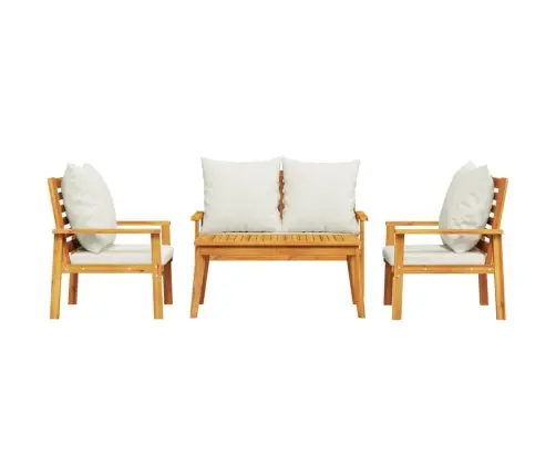 Sodo Komplektas Su Pagalvėlėmis, 4 Dalių, Akacijos Masyvas