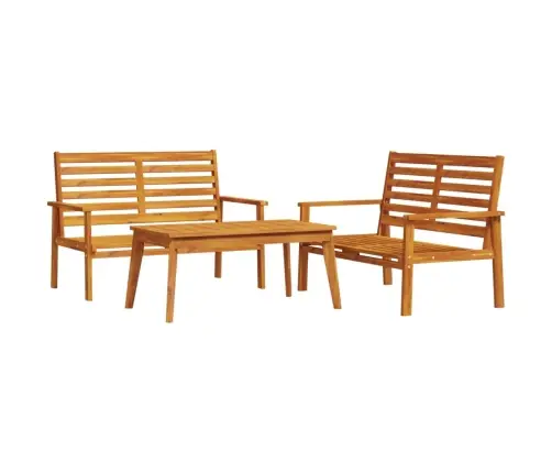 3-Daļīgs Dārza Atpūtas Mēbeļu Komplekts, Akācijas Masīvkoks Vidaxl