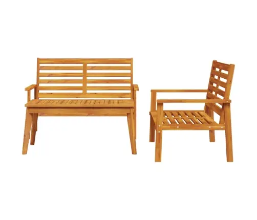 3-Daļīgs Dārza Atpūtas Mēbeļu Komplekts, Akācijas Masīvkoks Vidaxl