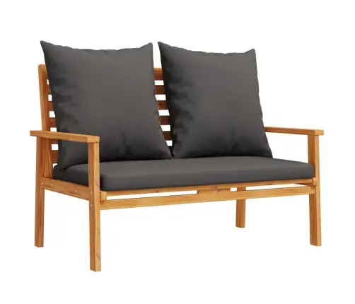 3-Osaline Aiamööbli Komplekt Patjadega, Akaatsiapuit