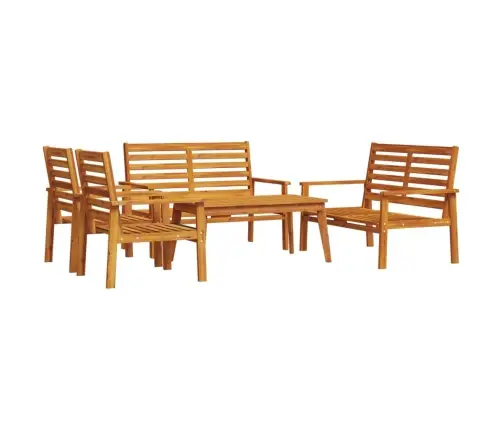 5-Daļīgs Dārza Atpūtas Mēbeļu Komplekts, Akācijas Masīvkoks Vidaxl