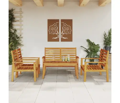 5-Daļīgs Dārza Atpūtas Mēbeļu Komplekts, Akācijas Masīvkoks Vidaxl