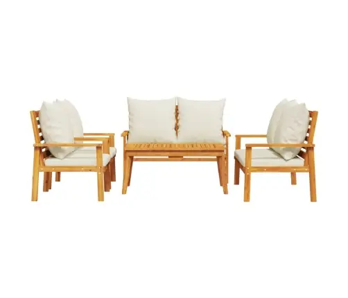 Sodo Komplektas Su Pagalvėlėmis, 5 Dalių, Akacijos Masyvas