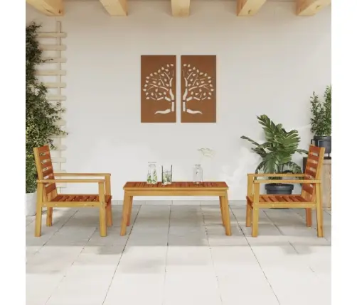 3-Osaline Aiamööbli Komplekt, Akaatsiapuit