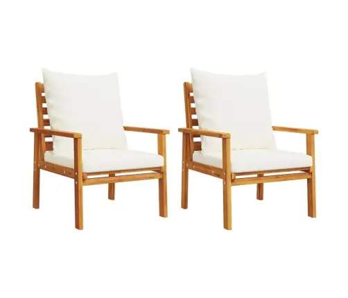 3-Osaline Aiamööbli Komplekt Patjadega, Akaatsiapuit Vidaxl