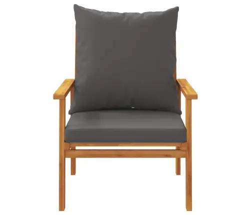 3-Osaline Aiamööbli Komplekt Patjadega, Akaatsiapuit Vidaxl