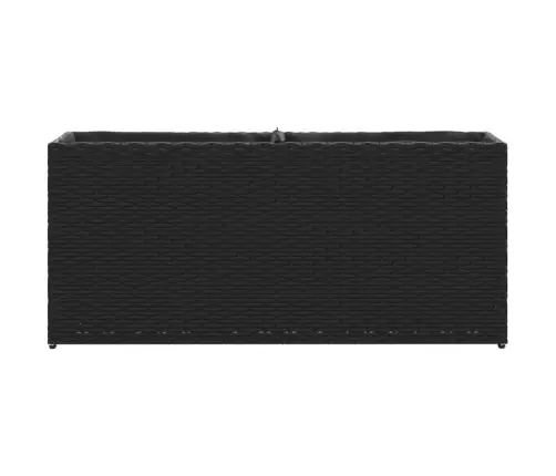 Dārza Puķu Kastes, 2 Podi, 2 Gab., 90X20X40 Cm, Melns Pe Vidaxl