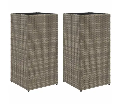 Aia Taimekastid 2 Tk, Hall, 30 X 30 X 60 cm Polürotang