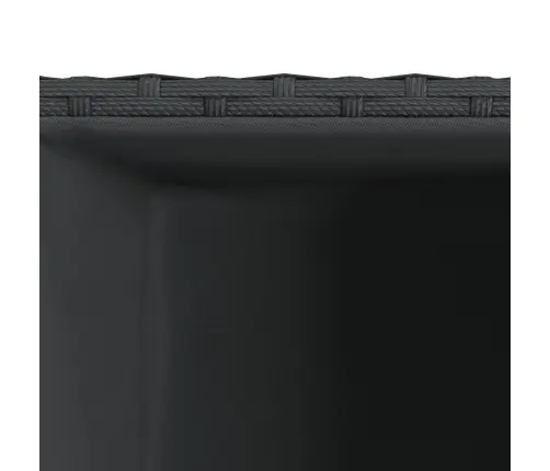Dārza Puķu Kastes, 2 Gab., Melnas, 40X40X80 Cm, Pe Rotangpalma Vidaxl
