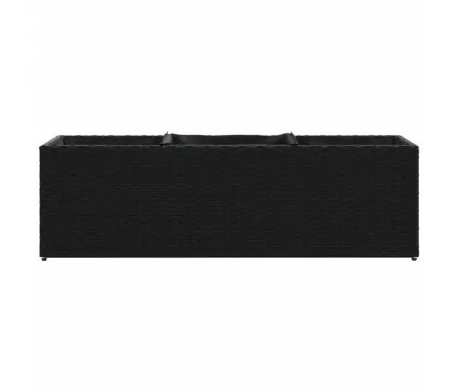 Dārza Puķu Kastes, 3 Podi, 2 Gab., 105X30X32 Cm, Melns Pe Vidaxl