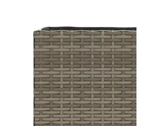 Dārza Puķu Kastes, 3 Podi, 2 Gab., 105X30X32 Cm, Pelēks Pe Vidaxl