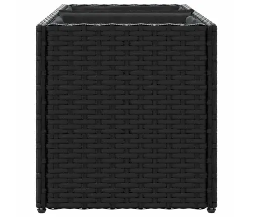 Taimekastid 2 Potiga, 2 Tk, Must, 72X30X32 cm Polürotang