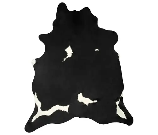 Ehtsast Veisenahast Vaip, Must Ja Valge, 180 X 220 Cm