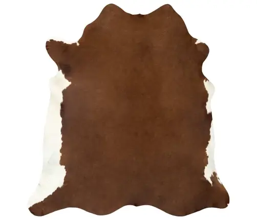 Paklājs, Dabīga Govs Āda, Brūns Un Balts, 180X220 Cm Vidaxl