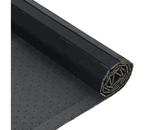 Paklājs, Taisnstūra Forma, Melns, 60X500 Cm, Bambuss Vidaxl