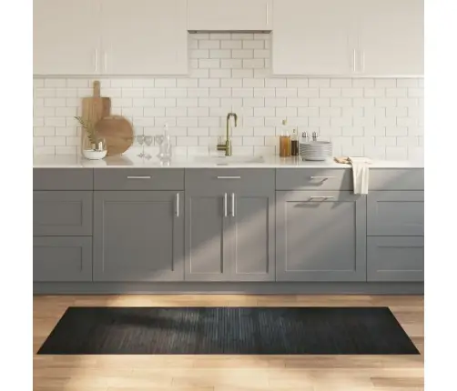 Paklājs, Taisnstūra Forma, Pelēks, 70X200 Cm, Bambuss Vidaxl