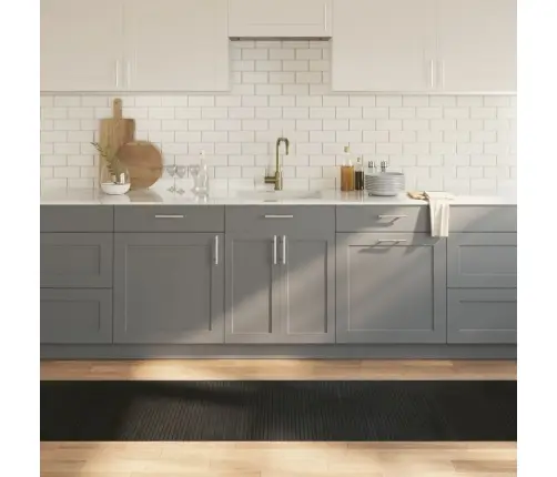 Kilimas, Juodos Spalvos, 70X300cm Bambukas, Stačiakampis