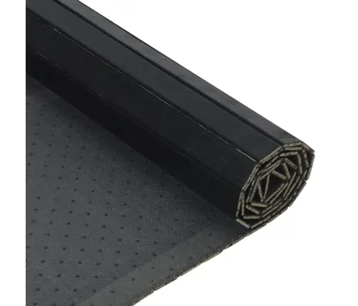 Paklājs, Taisnstūra Forma, Melns, 70X400 Cm, Bambuss Vidaxl