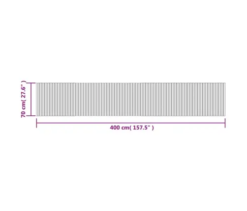 Vaip, Ristkülikukujuline, Hall, 70 X 400 cm Bambus
