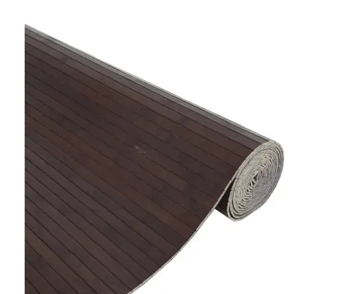 Paklājs, Taisnstūra Forma, Tumši Brūns, 80X100 Cm, Bambuss Vidaxl