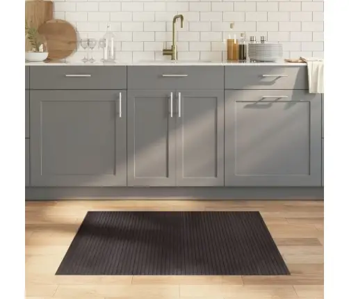 Paklājs, Taisnstūra Forma, Tumši Brūns, 80X100 Cm, Bambuss Vidaxl