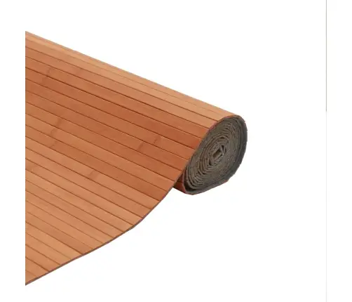 Paklājs, Taisnstūra Forma, Brūns, 80X200 Cm, Bambuss Vidaxl
