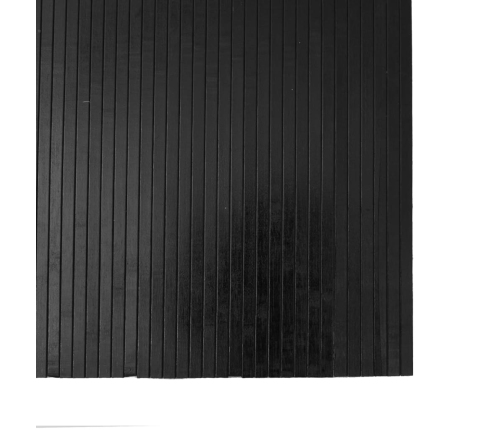 Paklājs, Taisnstūra Forma, Melns, 80X300 Cm, Bambuss Vidaxl
