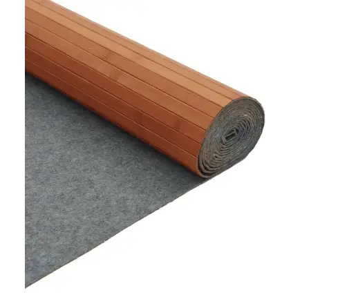 Paklājs, Taisnstūra Forma, Brūns, 80X300 Cm, Bambuss Vidaxl