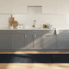 Vaip, Ristkülikukujuline, Must, 80 X 400 cm Bambus