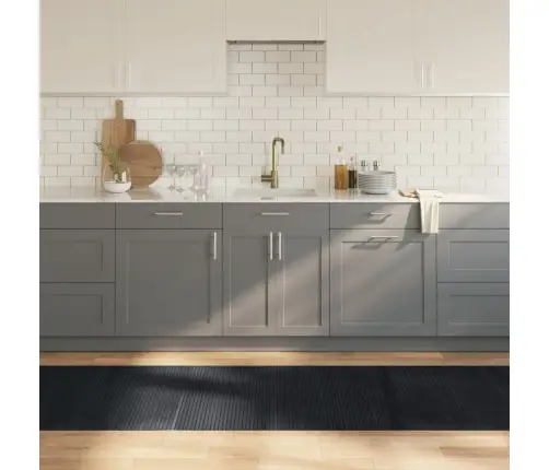 Vaip, Ristkülikukujuline, Must, 80 X 400 cm Bambus