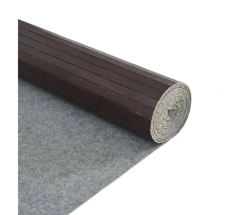 Paklājs, Taisnstūra Forma, Tumši Brūns, 80X400 Cm, Bambuss Vidaxl