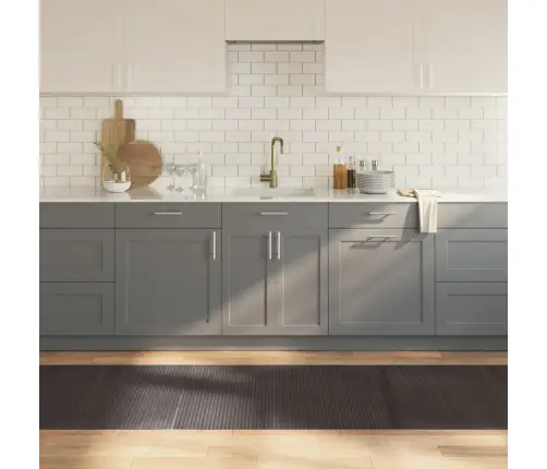 Paklājs, Taisnstūra Forma, Tumši Brūns, 80X400 Cm, Bambuss Vidaxl