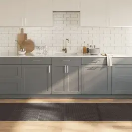 Kilimas, Tamsiai Rudas, 80X500cm Bambukas, Stačiakampis