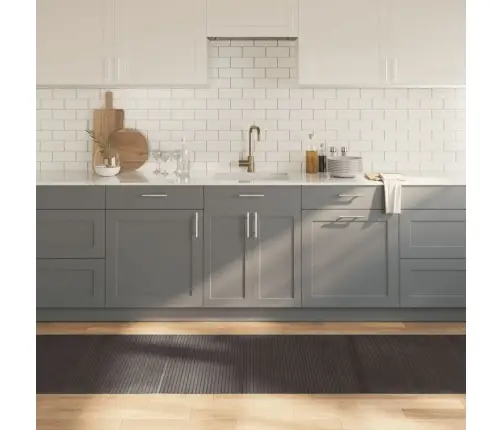 Kilimas, Tamsiai Rudas, 80X500cm Bambukas, Stačiakampis