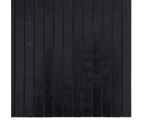 Paklājs, Taisnstūra Forma, Melns, 100X300 Cm, Bambuss Vidaxl