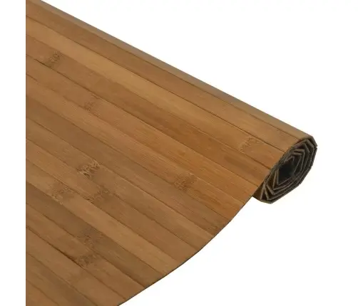 Paklājs, Taisnstūra Forma, Brūns, 100X500 Cm, Bambuss Vidaxl