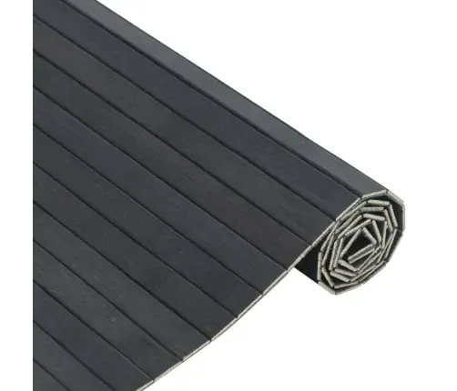 Paklājs, Taisnstūra Forma, Pelēks, 100X500 Cm, Bambuss Vidaxl