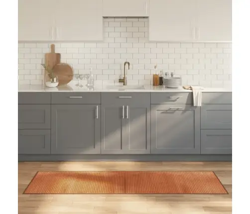 Paklājs, Taisnstūra Forma, Brūns, 60X200 Cm, Bambuss Vidaxl